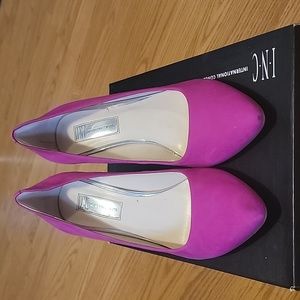 Deep fushia heels , INC , size 7 1/2,